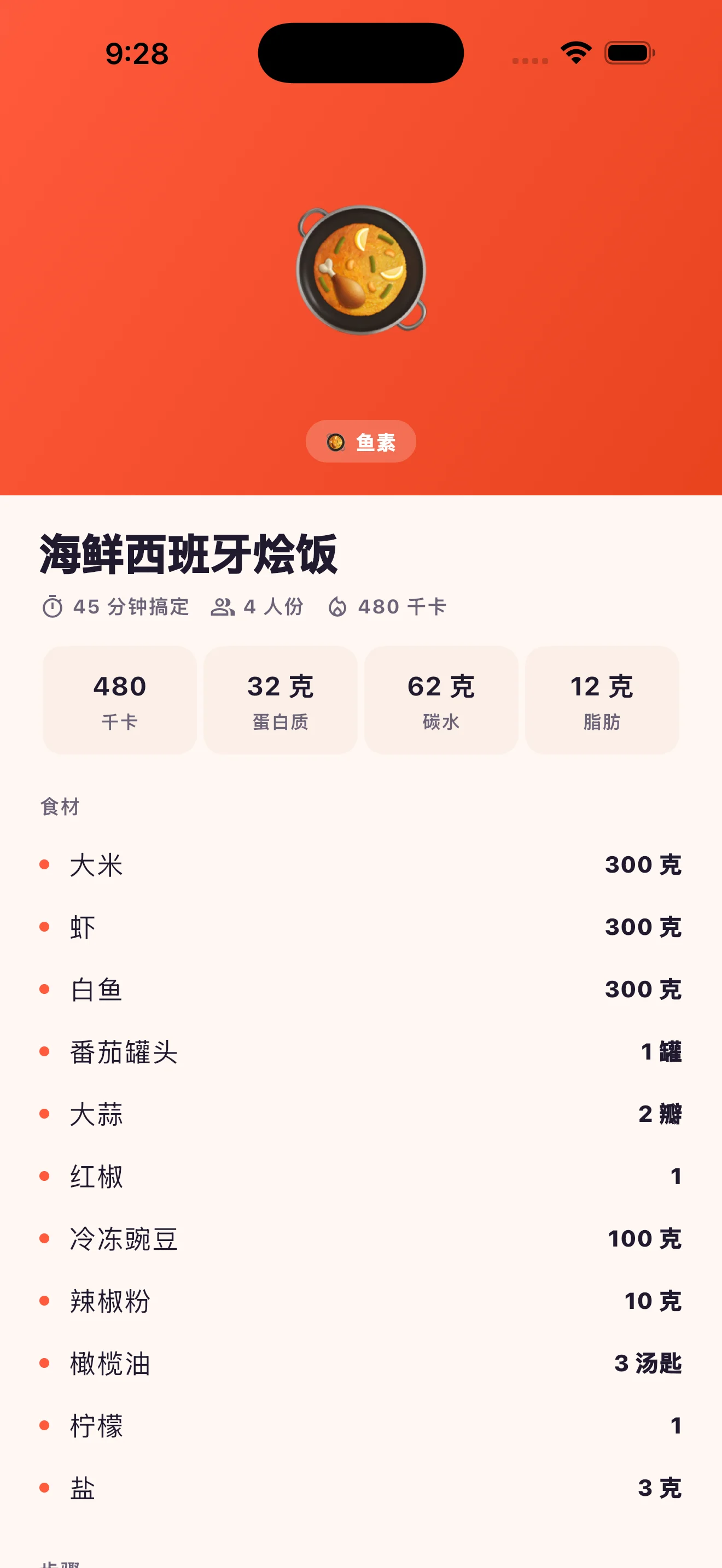 Cook Today recipe detail