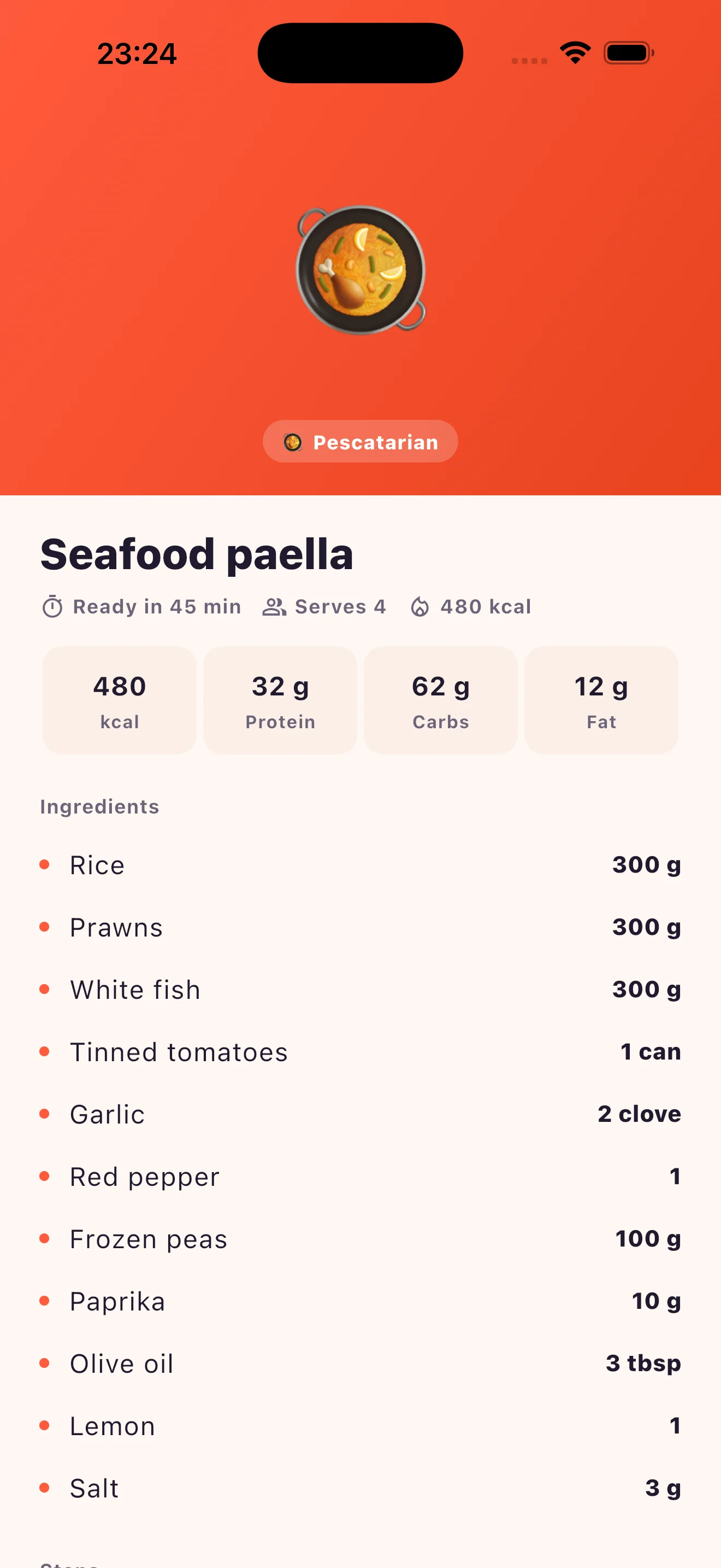 Cook Today recipe detail