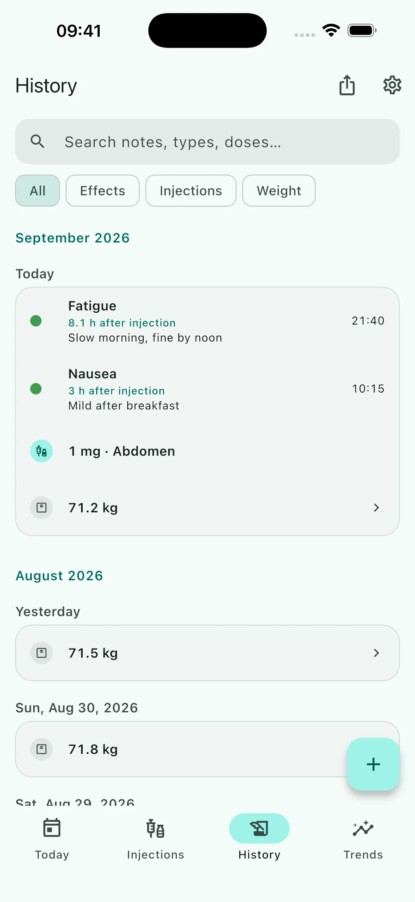 DoseLog screenshot 3